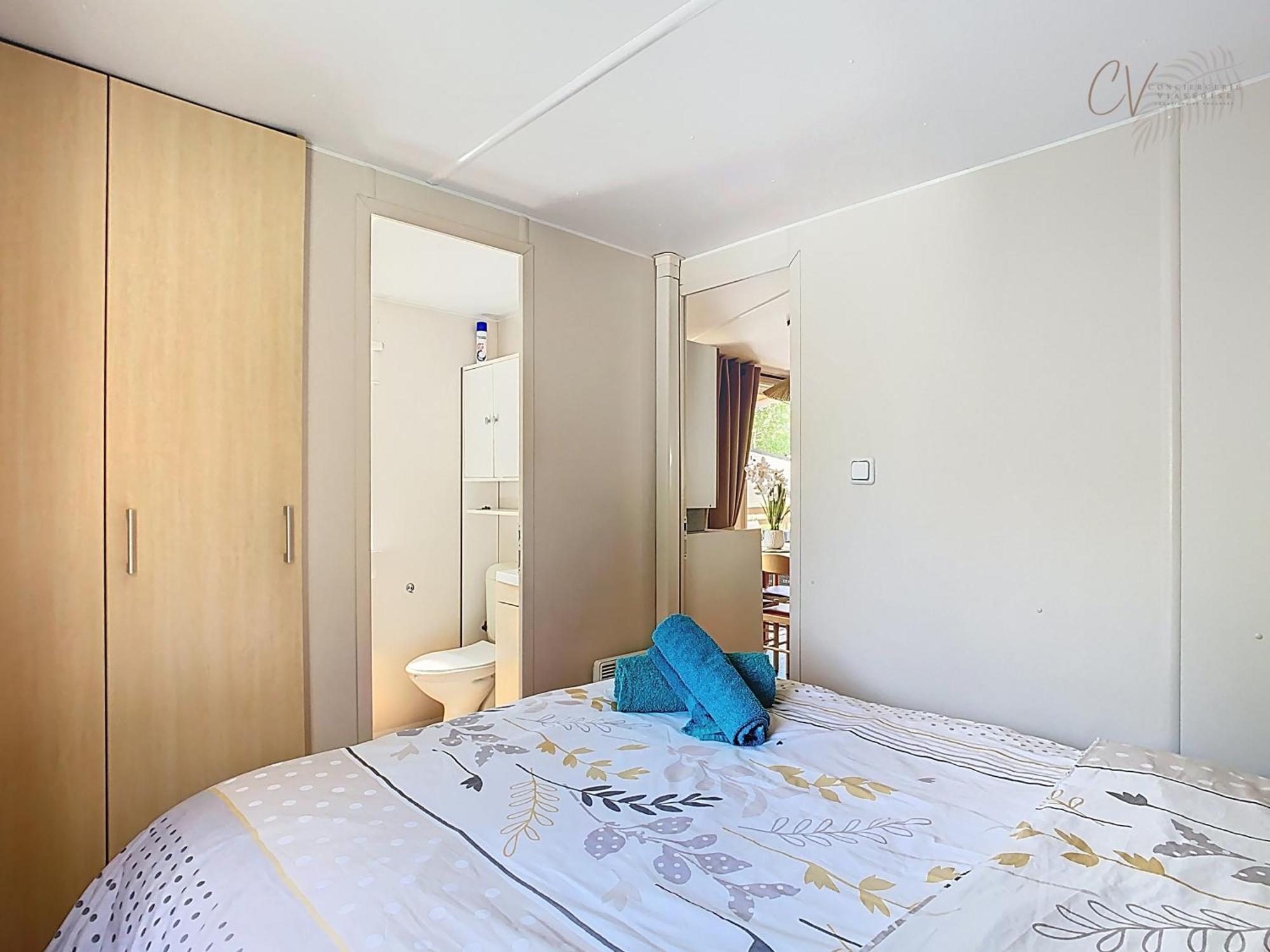 Mobil home 3 Chbr 2sdb 44m2 la Carabasse Vias Exterior foto